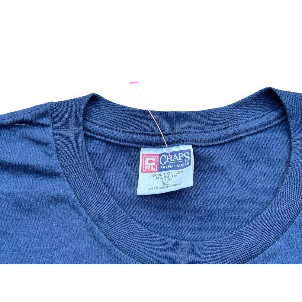 Vintage 90s Chaps Polo Ralph Lauren Big Spell Out T-Shirt‎ Men's Size XL